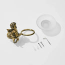 DecorBites™ Angel Style Gold Soap Dish Holder for Bathroom Wall Mounted