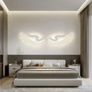 Purple & red-orange angel wings rgb led wall lamp bedroom decor