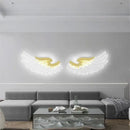 Purple & red-orange angel wings rgb led wall lamp bedroom decor
