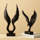 DecorBites™ Angel Wings Sculpture: Nordic Modern Abstract Resin Home Decor Artware