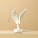 DecorBites™ Angel Wings Sculpture: Nordic Modern Abstract Resin Home Decor Artware