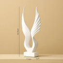 DecorBites™ Angel Wings Sculpture: Nordic Modern Abstract Resin Home Decor Artware