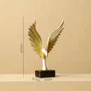 DecorBites™ Angel Wings Sculpture: Nordic Modern Abstract Resin Home Decor Artware