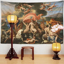 Classical beauty misty oil painting tapestry bedroom wall hanging