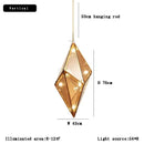 DecorBites™ Angular Diamond Glass Chandelier Ceiling Light for Home Decor