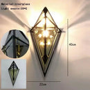 DecorBites™ Angular Diamond Glass Chandelier Ceiling Light for Home Decor