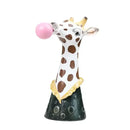 DecorBites™ Animal Bust Succulent Vase Hand-Painted Resin Figure with Giraffe/Zebra/Bear/Panda Blowing Bubbles