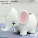 DecorBites™ Animal Cartoon Ceramic Flowerpot for Nursery Planting - Cute Rabbit Elephant Sheep Octopus