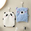 Cute panda and koala animal hand towel set for bathroom