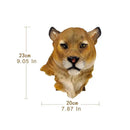 DecorBites™ Animal Head Wall Hanger: Decorative Resin Wildlife Hook Rack Statue
