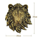DecorBites™ Animal Head Wall Hanger: Decorative Resin Wildlife Hook Rack Statue
