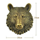DecorBites™ Animal Head Wall Hanger: Decorative Resin Wildlife Hook Rack Statue