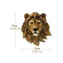 DecorBites™ Animal Head Wall Hanger: Decorative Resin Wildlife Hook Rack Statue
