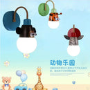 DecorBites™ Animal LED Ceiling Light: Monkey Zebra Giraffe Kids Lamp for Bedroom.