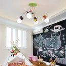 DecorBites™ Animal LED Ceiling Light: Monkey Zebra Giraffe Kids Lamp for Bedroom.