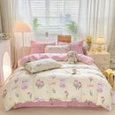 Playful white & black animal pattern bedding set bedroom duvet cover