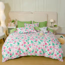 Playful white & black animal pattern bedding set bedroom duvet cover