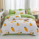 Playful white & black animal pattern bedding set bedroom duvet cover