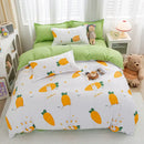 Playful white & black animal pattern bedding set bedroom duvet cover