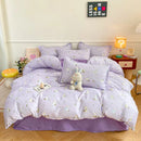 Playful white & black animal pattern bedding set bedroom duvet cover
