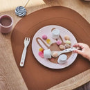 DecorBites™ Animal Print Bamboo Fiber Salad Plate Kitchen Tableware