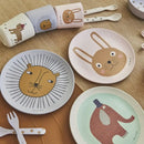 DecorBites™ Animal Print Bamboo Fiber Salad Plate Kitchen Tableware