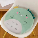 DecorBites™ Animal Print Round Office Chair Cushion with Memory Foam & Velvet Cover