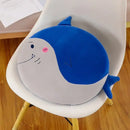 DecorBites™ Animal Print Round Office Chair Cushion with Memory Foam & Velvet Cover