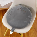 DecorBites™ Animal Print Round Office Chair Cushion with Memory Foam & Velvet Cover