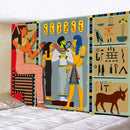 Hippie bohemian home egyptian animal psychedelic tapestry bedroom