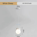 Gray animal resin pendant lamps for children's bedroom