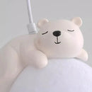 Gray animal resin pendant lamps for children's bedroom