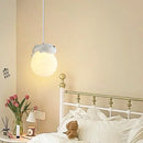 Gray animal resin pendant lamps for children's bedroom