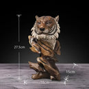 DecorBites™ Animal Statue Collection: Eagle Wolf Lion Tiger Horse Desktop Artwork Decoration & Gift