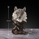 DecorBites™ Animal Statue Collection: Eagle Wolf Lion Tiger Horse Desktop Artwork Decoration & Gift