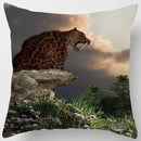 Decorbites animals world tiger lion pillow case living room set