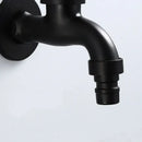 Antique black brass bibcock tap garden wall mount faucet
