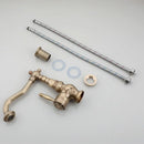 DecorBites™ Antique Brass Basin Faucet, 360 Rotation Art Design Kitchen Mixer Tap.