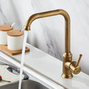 DecorBites™ Antique Brass Basin Faucet Hot Cold Single Lever Bathroom Sink Tap