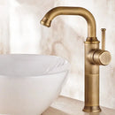 DecorBites™ Antique Brass Basin Faucet Hot Cold Single Lever Bathroom Sink Tap