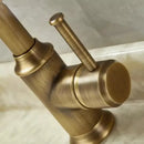 DecorBites™ Antique Brass Basin Faucet Hot Cold Single Lever Bathroom Sink Tap