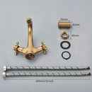 DecorBites™ Antique Brass Basin Faucet: Solid Brass Single Hole Deck Mounted Mixer Tap
