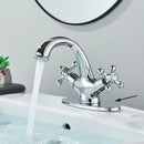 DecorBites™ Antique Brass Basin Faucet: Solid Brass Single Hole Deck Mounted Mixer Tap