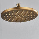 DecorBites™ Antique Brass Bath Rainfall Shower Head - 8 inch Solid Brass Handheld Shower