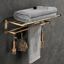 DecorBites™ Antique Brass Bathroom Accessory Set: Towel Rack, Paper Holder, Soap Dish, Towel Ring, & More