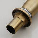 DecorBites™ Antique Brass Bathroom Basin Faucet Deck Mounted Retro Mixer Vanity Taps