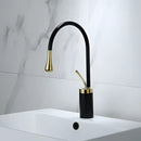DecorBites™ Antique Brass Bathroom Basin Faucet Hot Cold Black Sink Mixer Kitchen Water Crane