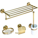 DecorBites™ Antique Brass Bathroom Hardware Set-SOAP DISH TOILET HOLDER - ACCESSORY