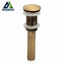 DecorBites™ Antique Brass Bathroom Sink Pop Up Drain for Vessel Sink