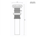 DecorBites™ Antique Brass Bathroom Sink Pop Up Drain for Vessel Sink